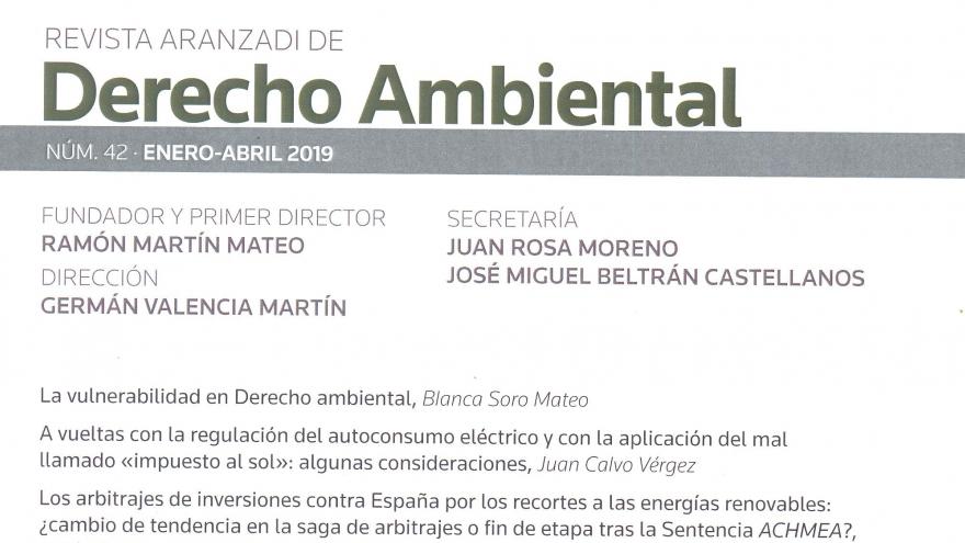 Revista  de derecho ambiental