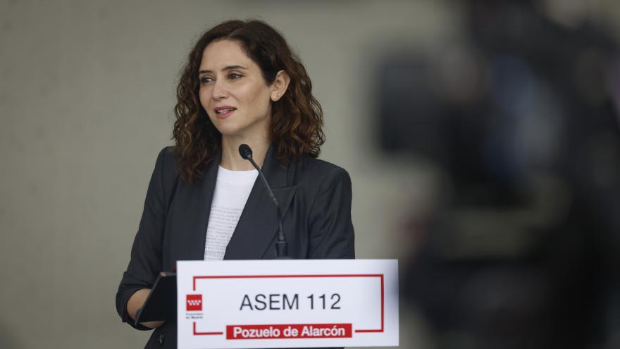 La presidenta durante su felicitación al equipo de ASEM112