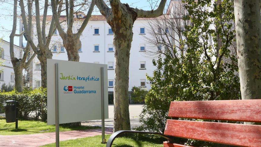 Parte del jardín terapéutico del Hospital Guadarrama