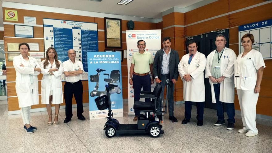 presentación de scooter funviba en el hospital severo ochoa