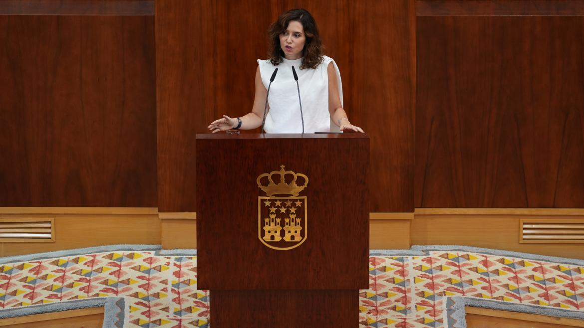 La presidenta durante su intervención 