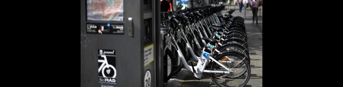 Parking de bicicletas eléctricas en Madrid