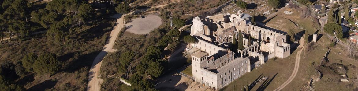 Imagen aérea del Monasterio de Santa María la Real de Valdeiglesias