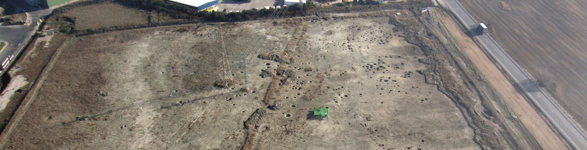 Imagen de vista aérea del Yacimiento de la Atalaya