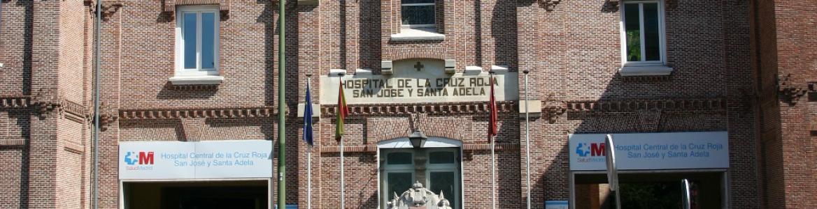 Fachada del hospital central de la Cruz Roja Madrid