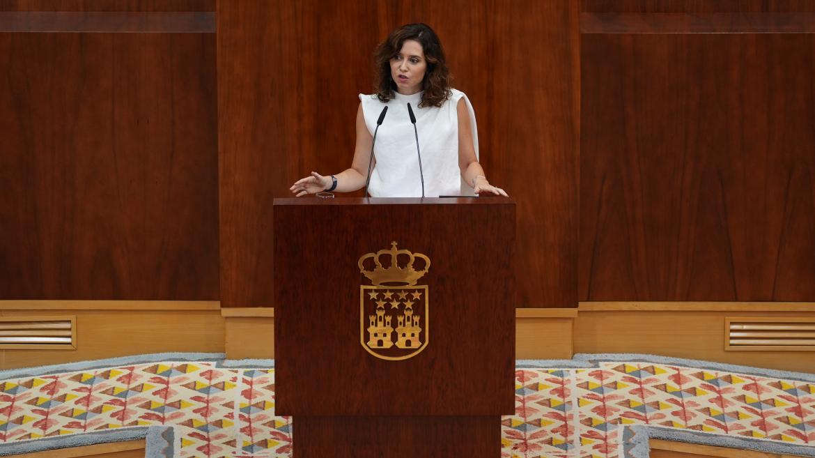 La presidenta durante su intervención 