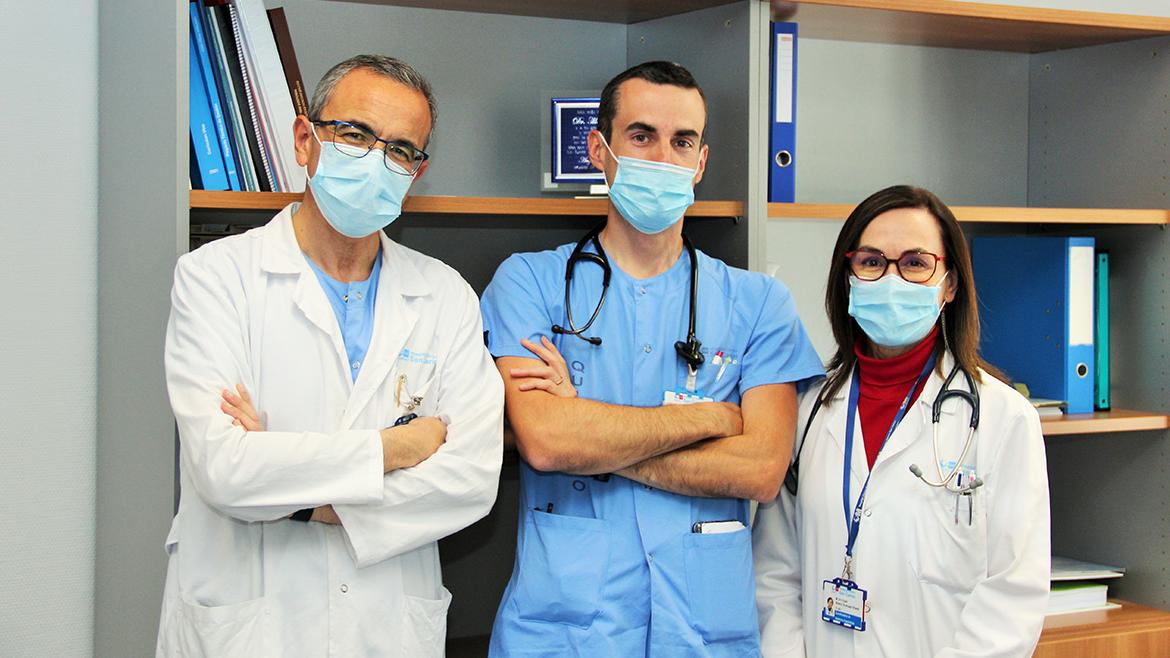 Doctores Luis Maroto, David Fernández y Arantzazu Álvarez de Arcaya