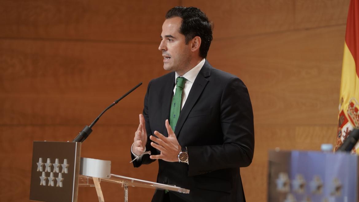 Ignacio Aguado, en rueda de prensa posterior al Consejo de Gobierno