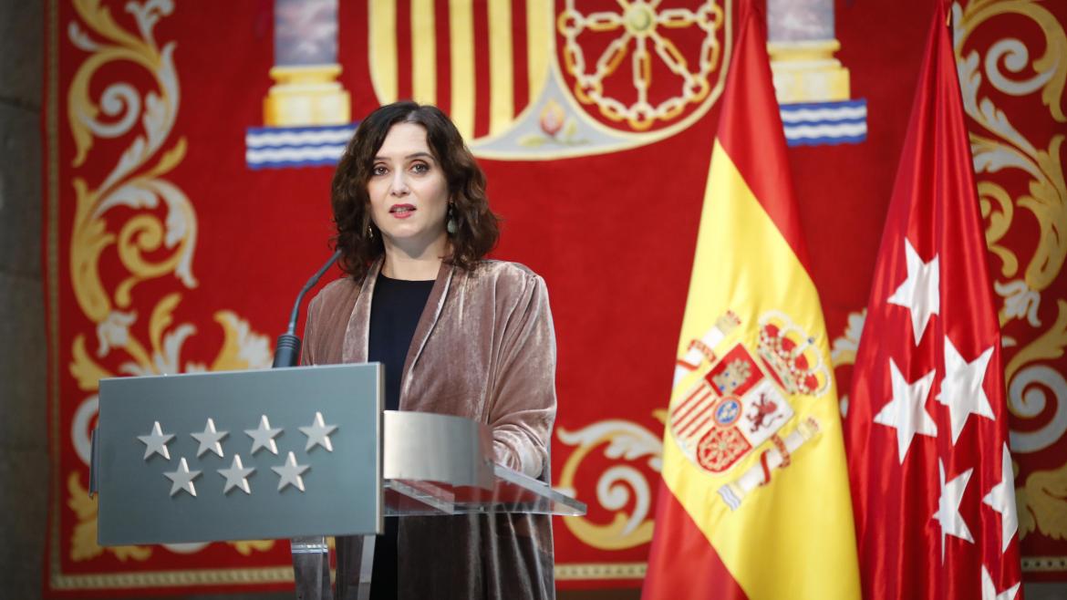 La Presidenta de la Comunidad de Madrid, Isabel Díaz Ayuso