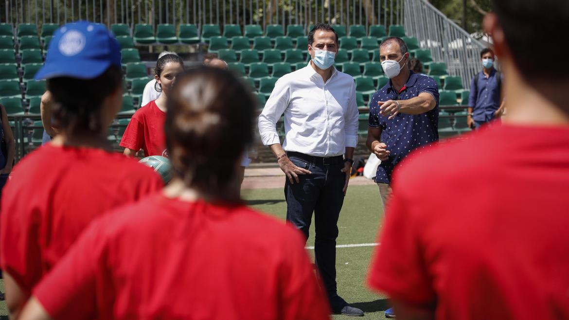 Aguado visita el Parque Deportivo Puerta del Hierro