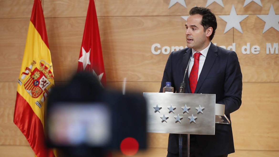 Ignacio Aguado durante la rueda de prensa posterior al Consejo de Gobierno