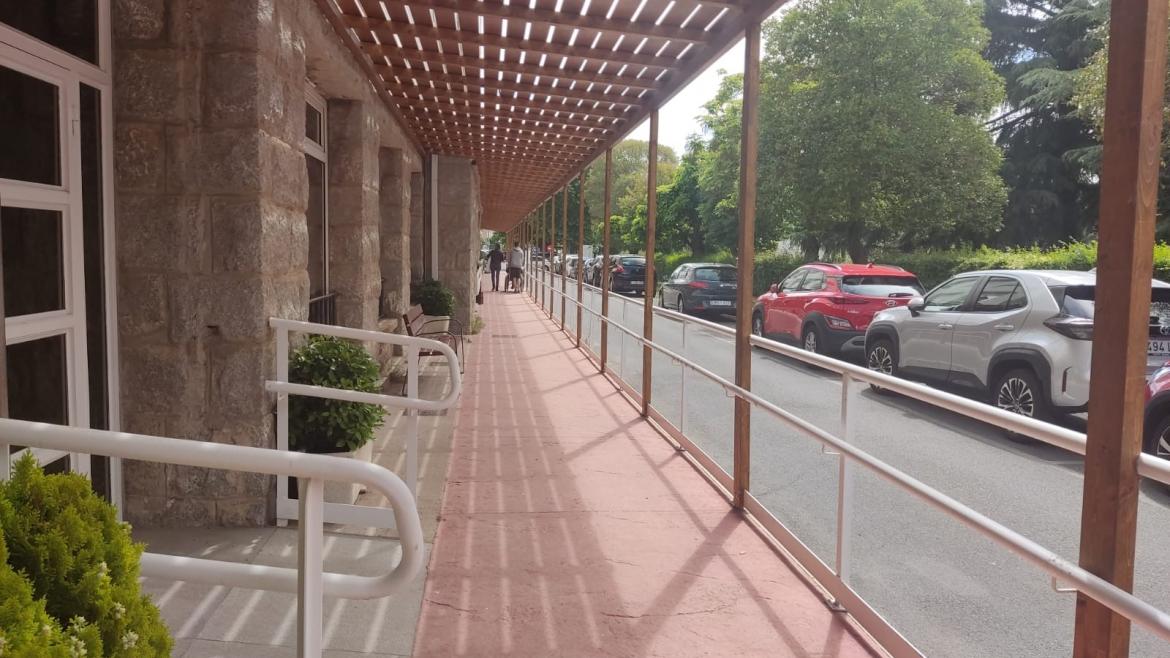 Pérgola del hospital Guadarrama