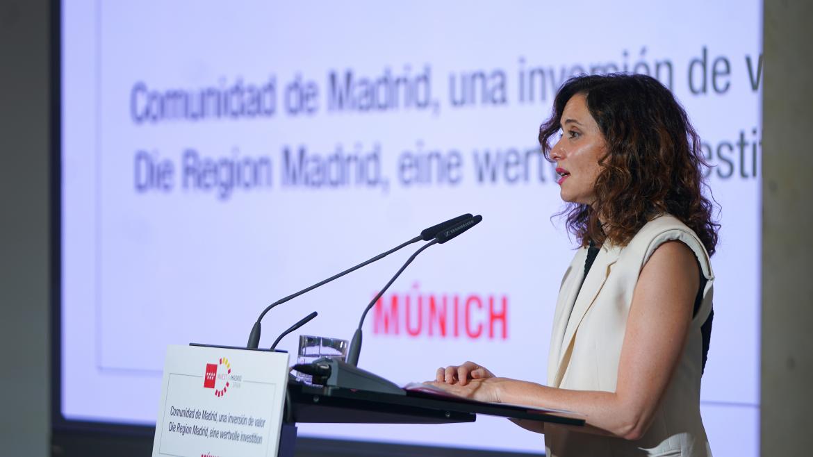 Díaz Ayuso presenta a empresarios alemanes las políticas de la Comunidad de Madrid basadas en bajos impuestos y menos trabas burocráticas | Comunidad de Madrid
