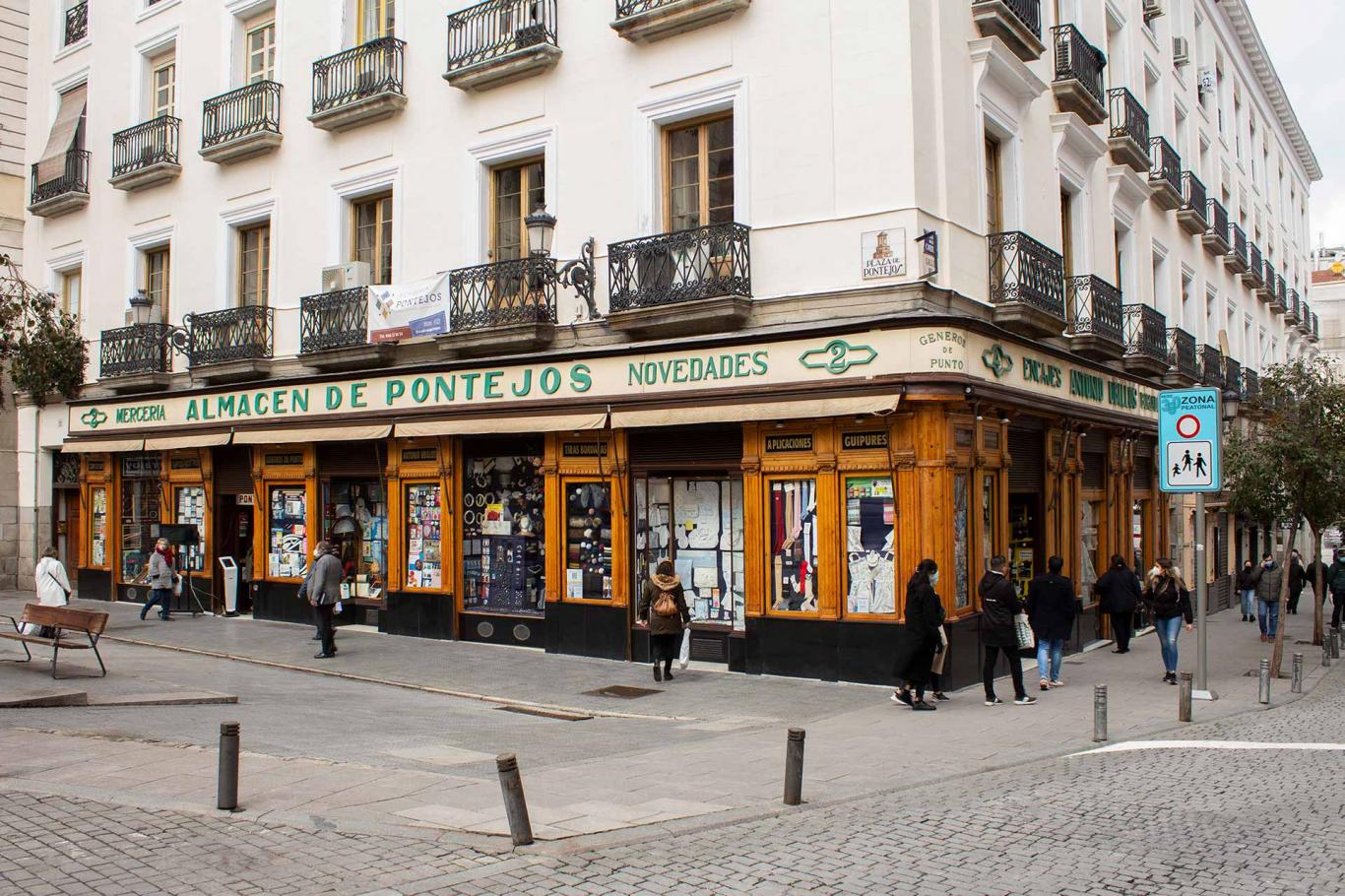 Comercio centenario Almacenes Pontejos Madrid