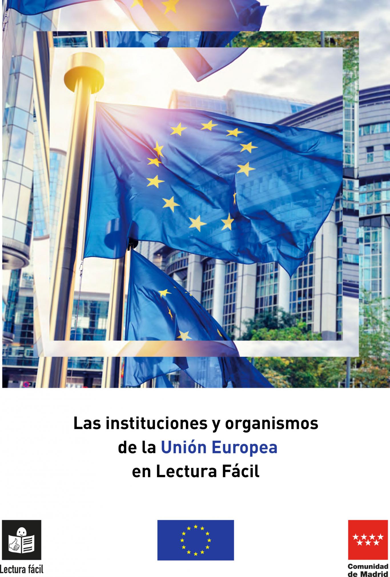 Cover of the guide The institutions and organizations of the European Union in Easy Reading