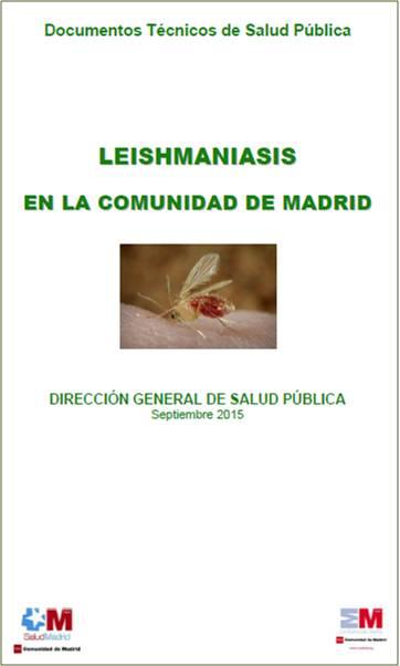 Portada de la publicación Leishmaniasis en la Comunidad de Madrid