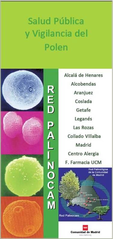 Portada de la publicación Salud pública y vigilancia del polen. Red Palinocam
