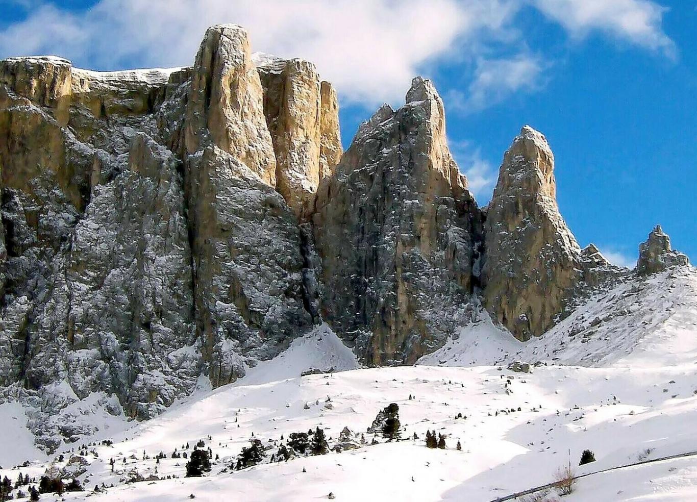 Montañas y nieve