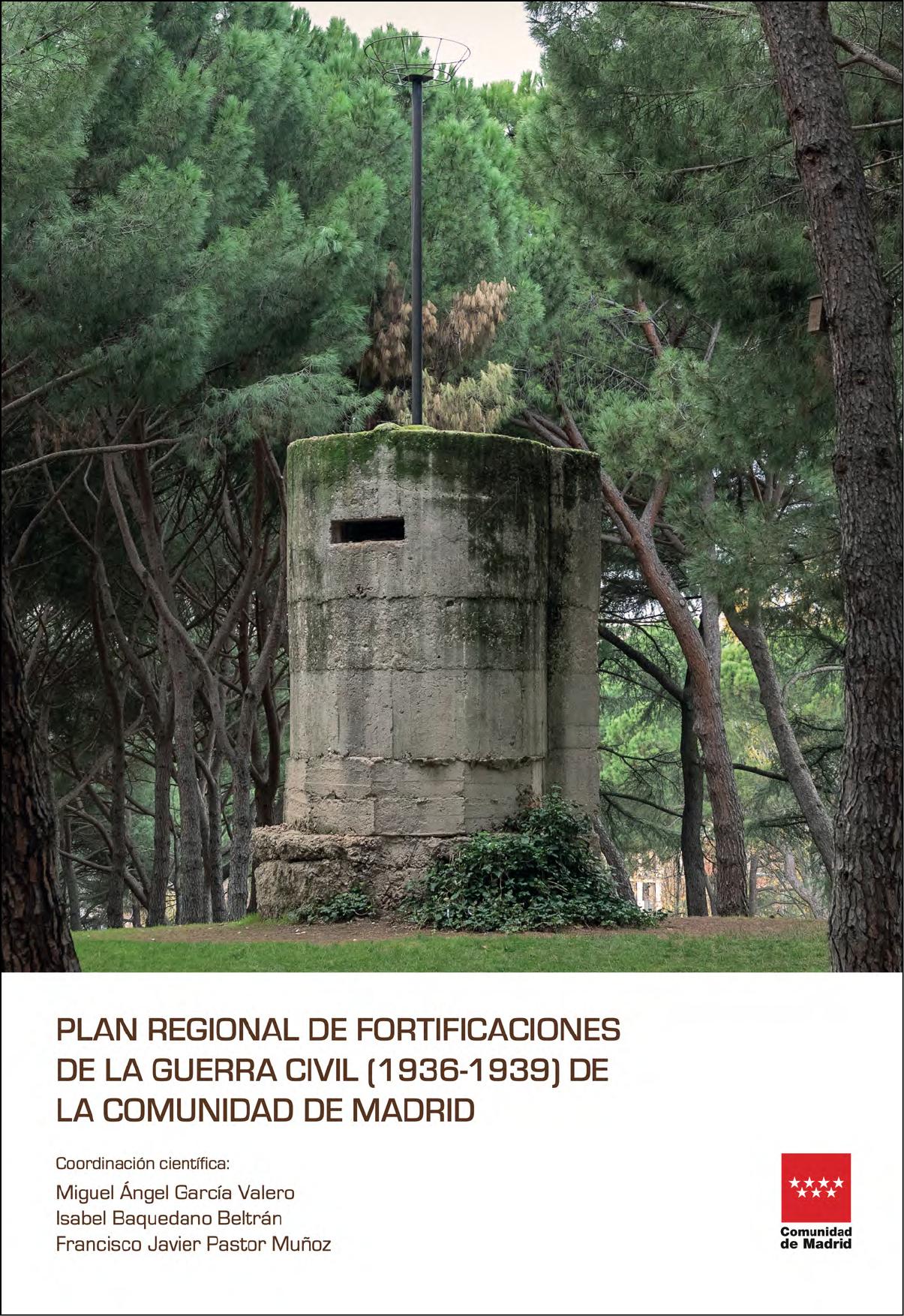 Cover of the book of the Regional Plan of fortifications of the Civil War of the Community of Madrid