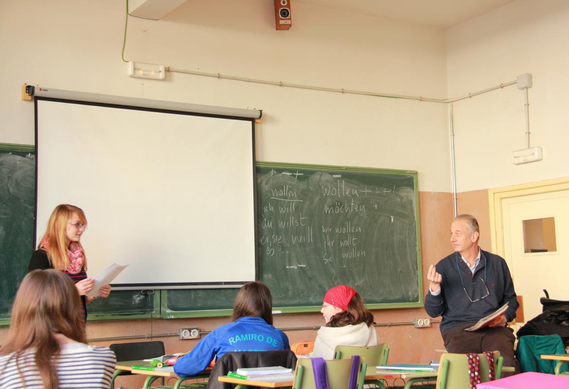 Class in German at a Secondary Education Institute