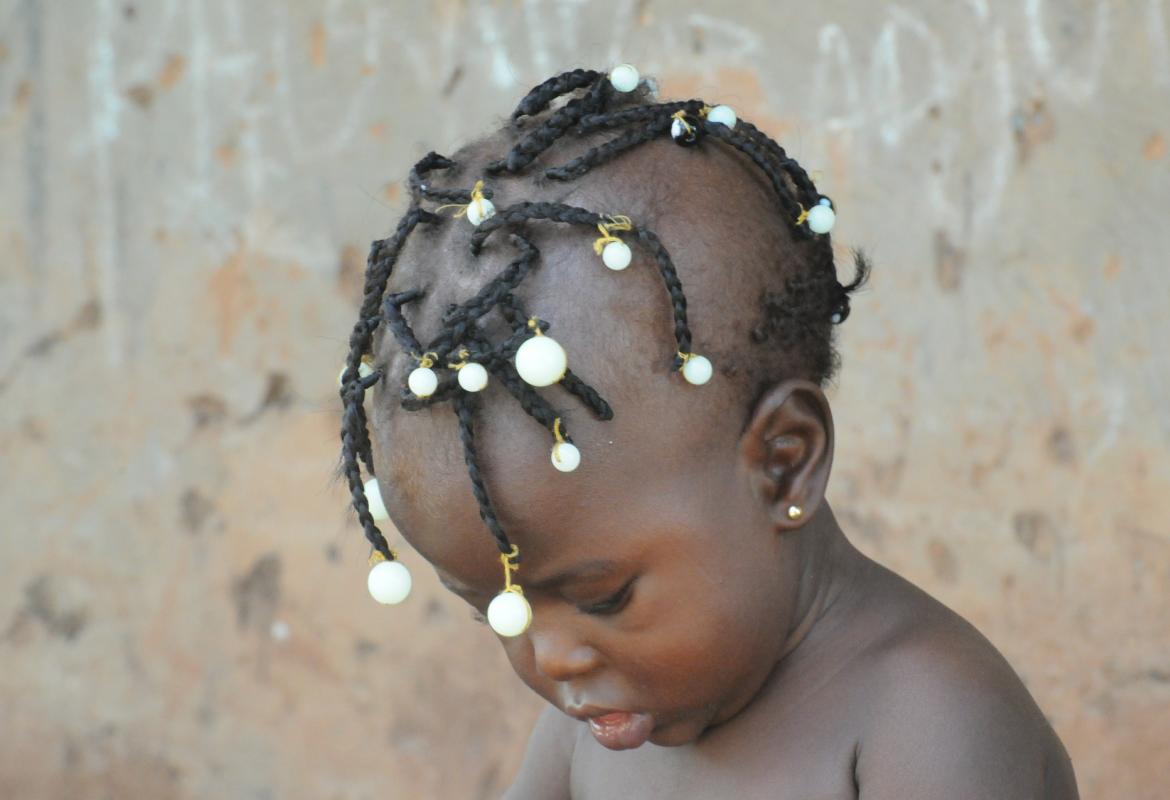 niña de 2 años africana