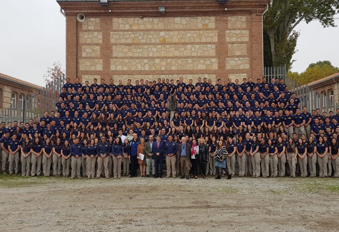 Visita de alumnos de policía de Chile para conocer la formación en el IFISE
